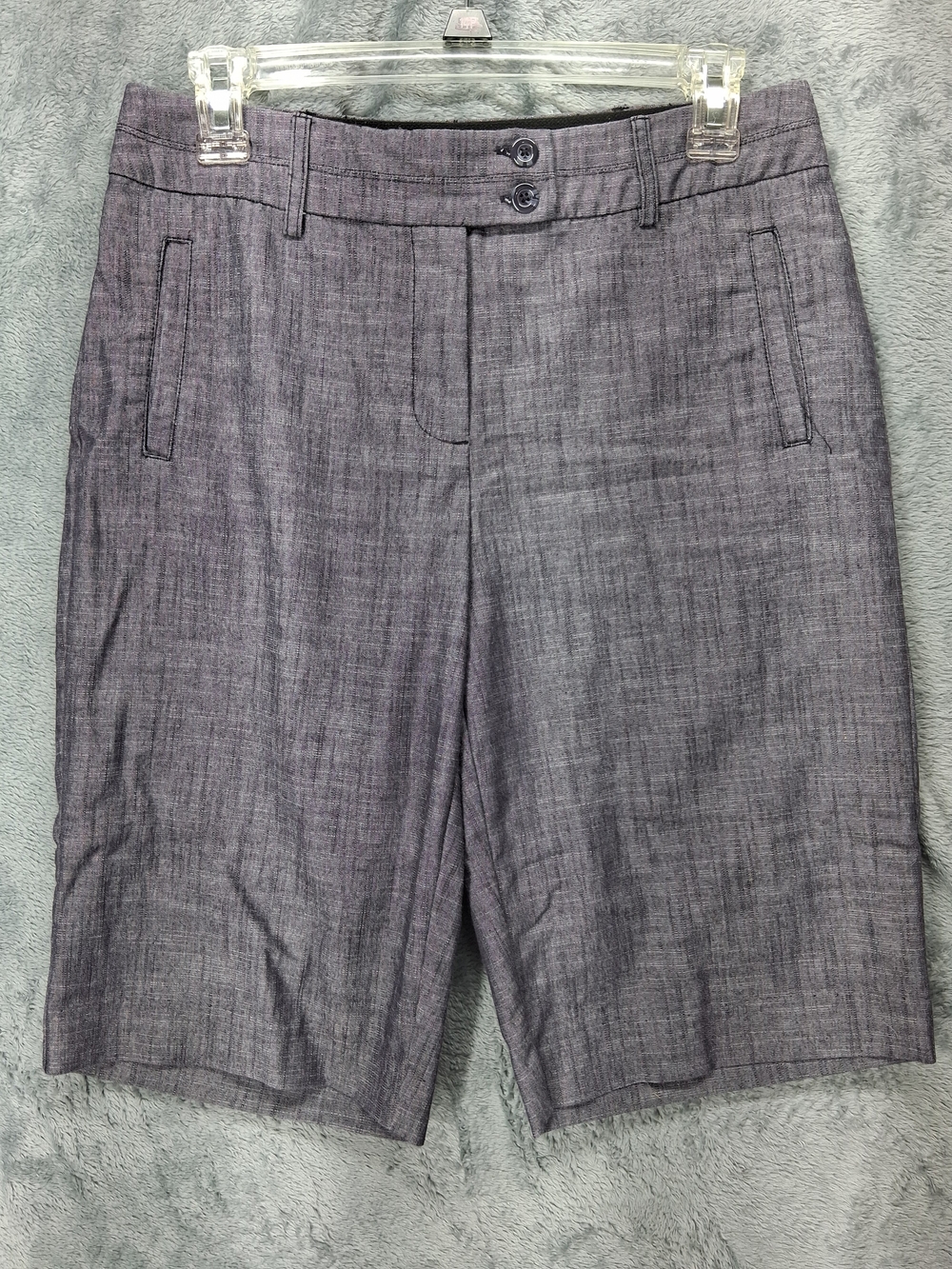 Women's Gray Tailored Bermuda Shorts - Counterparts